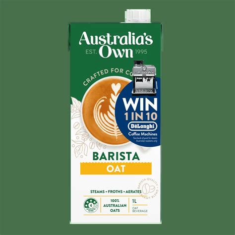 Australias Own Barista Oat Milk Australias Own Foods