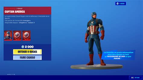 Boutique Fortnite 5 Juillet 2020 Avec Captain America Breakflip