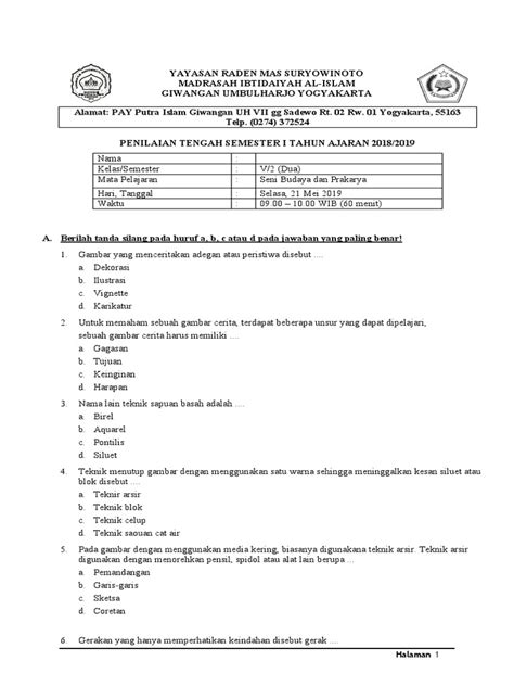 Soal Kelas 5 Tema 1 Sub 12 Pdf