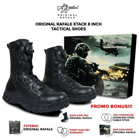 Jual SEPATU PDL Tactical Original Rafale X Track Black 8 INCH Di Lapak