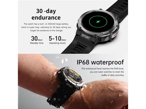 Smartwatch Chronus Ip Prova De Gua Modo Desportivo Preto Worten Pt