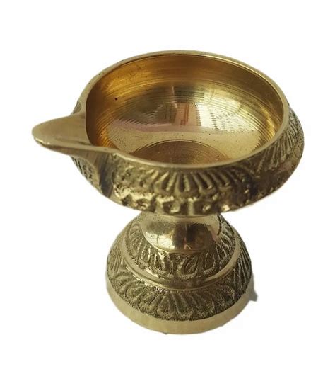 Round Antique 2 5 Inch Brass Pooja Diya At Best Price In Moradabad Id 25469552412