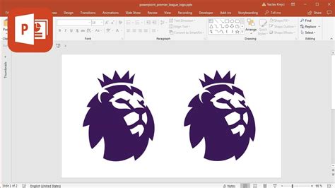 How To Create Premier League Logo In Microsoft Powerpoint Tutorial