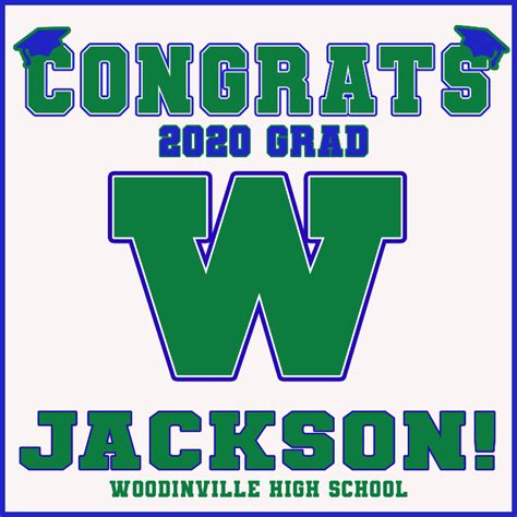 Woodinville High School Personalized Graduation Sign Class Of 2020