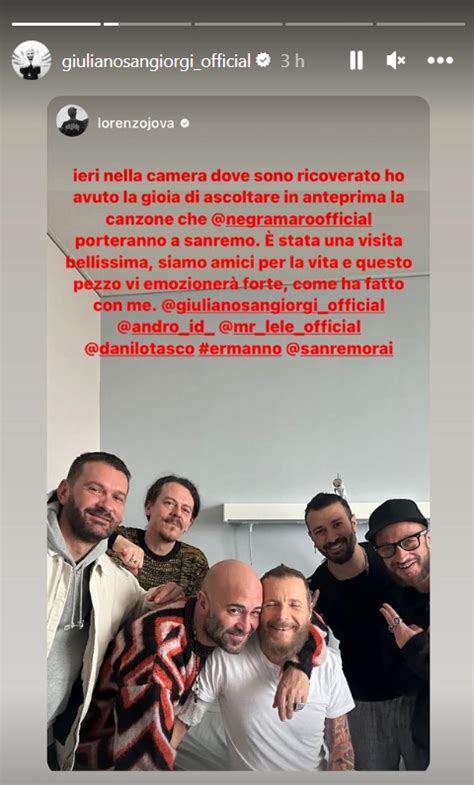 I Negramaro da Jovanotti in ospedale È bellezza infinita E lui