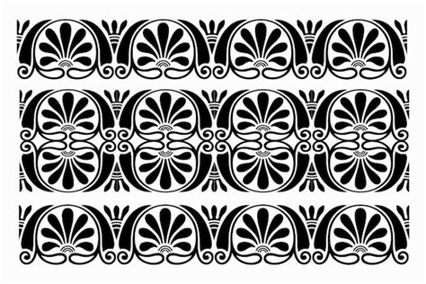 Premium Vector | A black and white pattern with a floral motif.