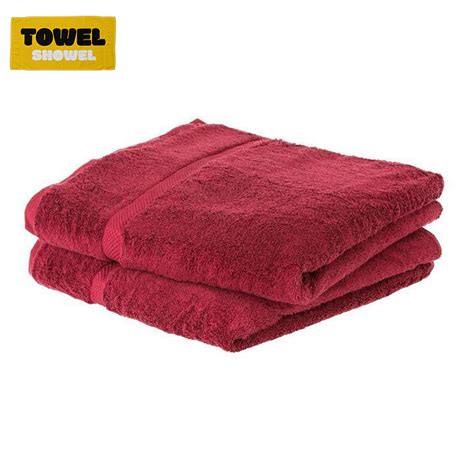 Maroon Cotton Trends Pack Of Two 10050 Cm High Living Kitchen Towel