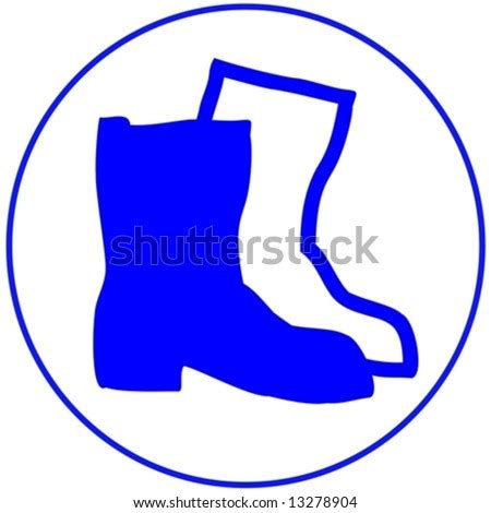 Wear Safety Shoes Stock Vector (Royalty Free) 13278904 - Shutterstock