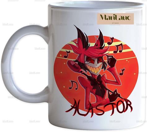 Hazbin Hotel Merch Alastor Classic Ceramic Mug Alastor Fanart Hazbin