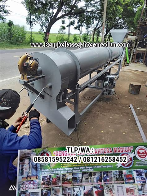 Mesin Oven Rotary Dryer Komplit Penggerak Bengkel Las Sejahtera Madiun