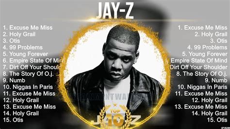 Jay Z Greatest Hits Best Songs Music Hits Collection Top Pop