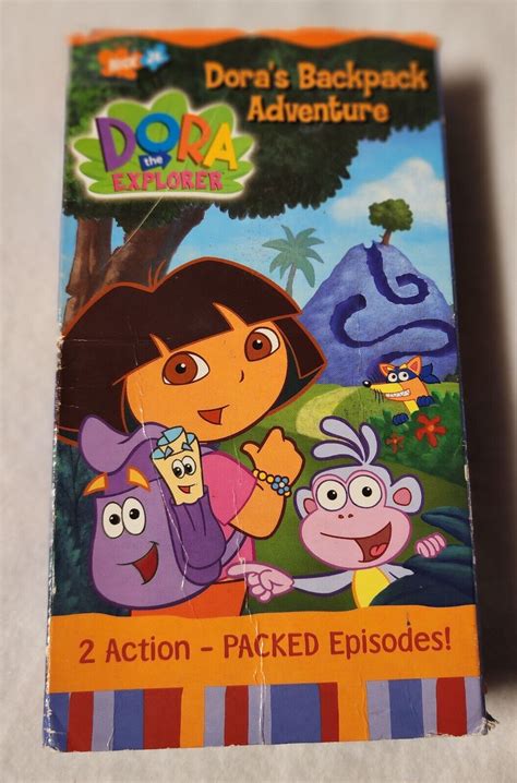 Mavin Dora The Explorer Backpack Adventure Vhs Video Tape 2002 Nickelodeon Nick Jr