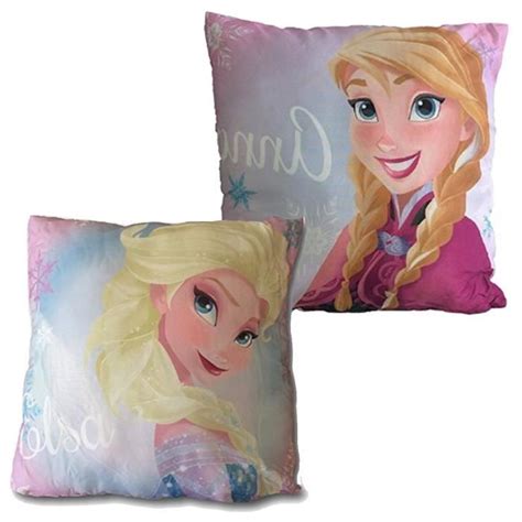 Coussin Anna Elsa Reversible La Reine Des Neiges Disney Cdiscount