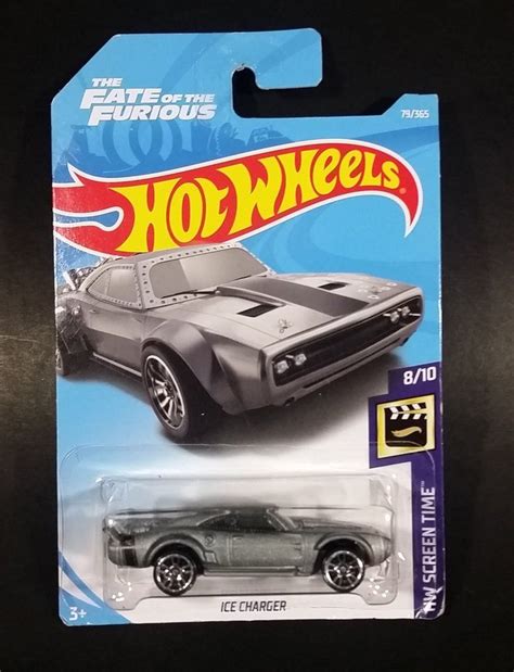 2017 Hot Wheels Hw Screen Time The Fate Of The Furious Ice Charger Dark Grey Die Cast Toy Muscle