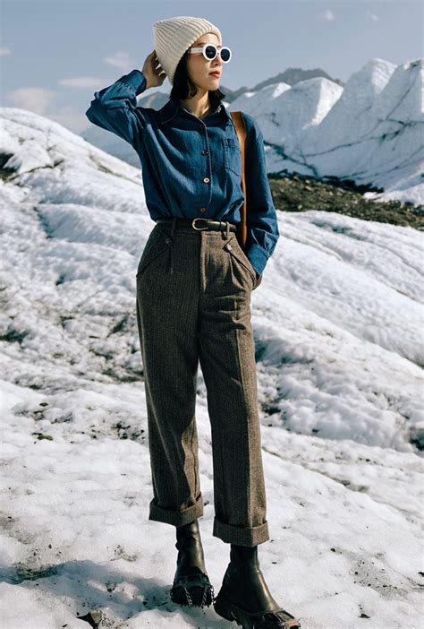 Petite Studios Reign Wool Pants In Brownstone Petite Clothing For Women