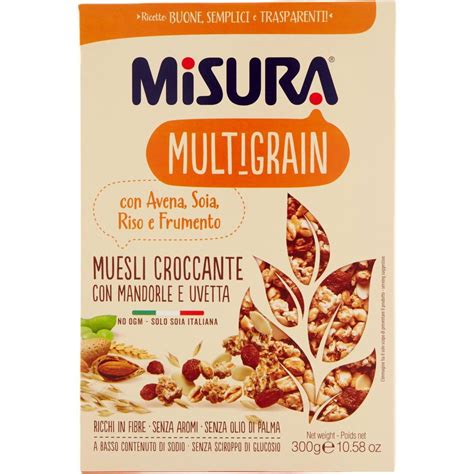 Muesli Croccante Con Mandorle E Uvetta Misura G Coop Shop