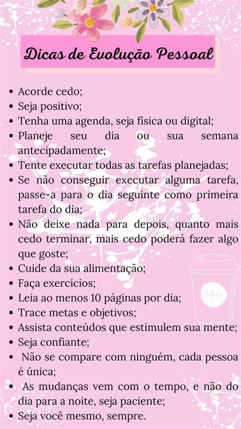 Dicas de Evolução Pessoal em 2024 Motivação para vida Citações de