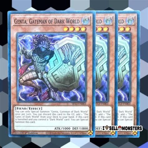 Yugioh Sr En X Genta Gateman Of Dark World Super Rare X Yu Gi