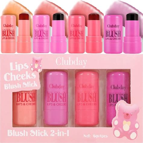 4 Pcs Milk Jelly Blush Stick Milk Cooling Water Jelly Tint