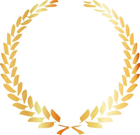 Premium Vector Gold Laurel Wreath