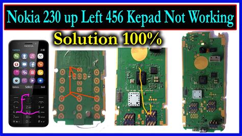 Nokia Rm Up Left Keypad Not Working Solution Rm