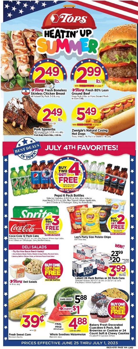 Tops Markets Weekly Ad Valid From 06 25 2023 To 07 01 2023 MallsCenters