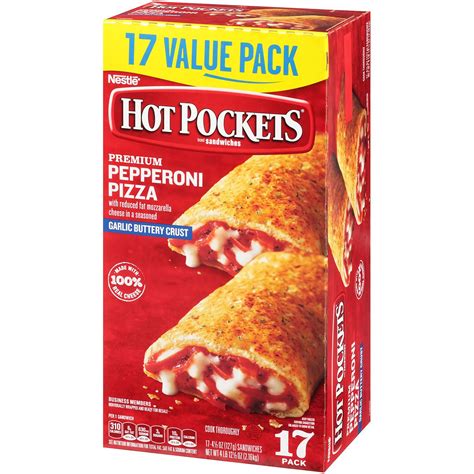 Hot Pockets Pepperoni Pizza Sandwiches Frozen Oz Ea Ct