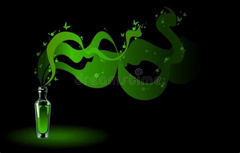 Absinthe Green Fairy. stock vector. Illustration of curse - 15252011