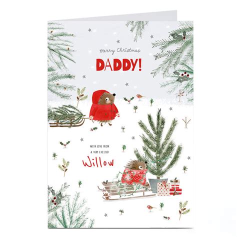 Daddy Christmas Cards Personalised Photo Xmas Cards Christmas