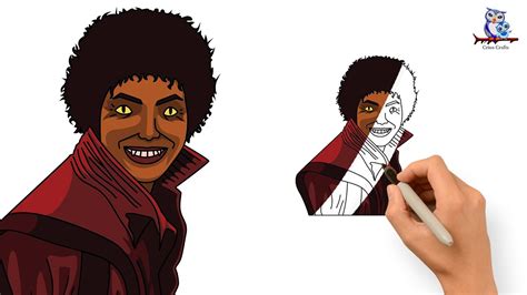 How To Draw Michael Jackson Thriller Art Tutorial Youtube