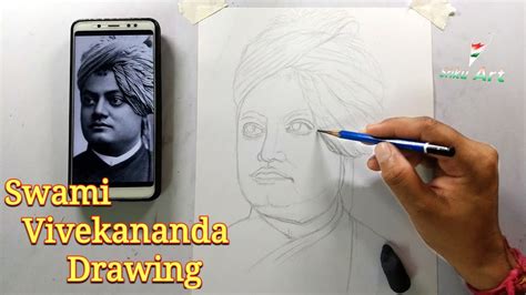 Swami Vivekananda Easy Outline Drawing For Beginners Swami