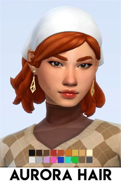 Vikai Aurora Hair By Vikai Base Game Compatible Ea Sims