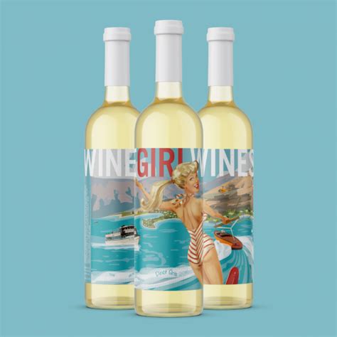 Winegirl Wines Pin Up Girl Wine Labels Massif Creative