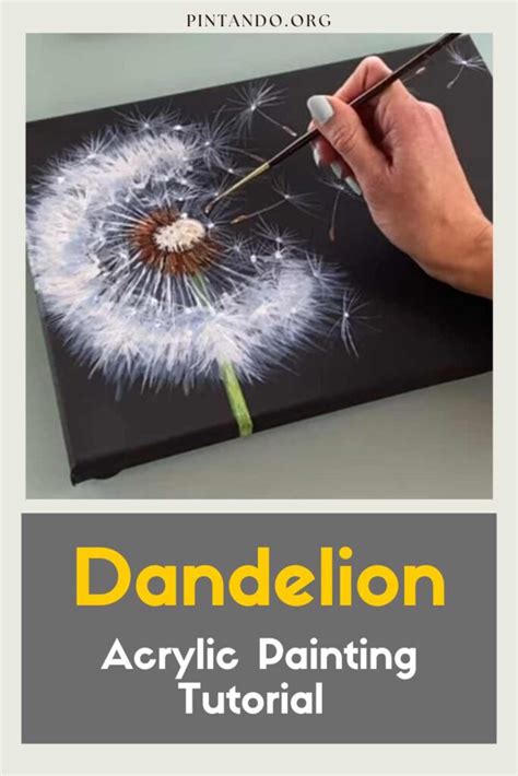 Dandelion Acrylic Painting Tutorial