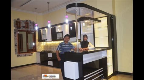 Intrerior Trenggalek Kitchen Set Minimalis Modern Dan Minibar Yang