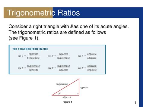 Ppt Trigonometric Ratios Powerpoint Presentation Free Download Id 9403983