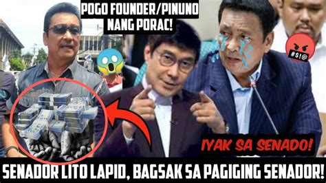 BUMUHOS Ang LUHA SENADOR LITO LAPID PINUNO NANG PORAC POGO NA