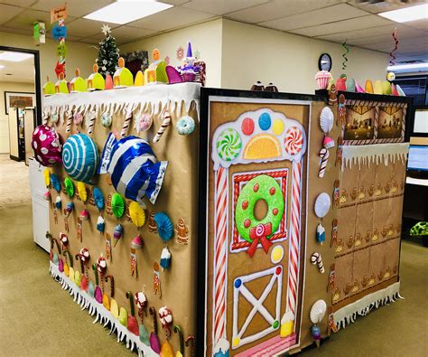 Gingerbread House Cubicle Decorations Office Christmas Decorations