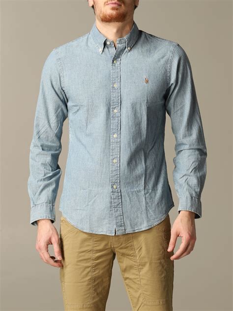 Buy Polo Ralph Lauren Slim Fit Chambray Shirt In Stock