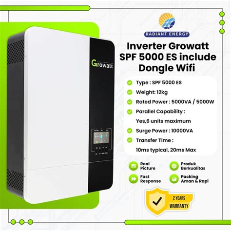 Promo Spf Es Growatt Hybrid Offgrid Inverter Watt Kw Kota