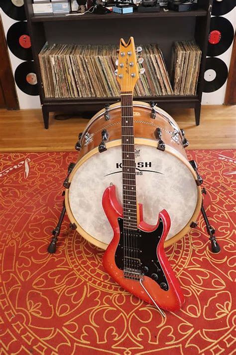 Dean Vintage 1983 Hollywood Bel Air Red Finish Guitar Reverb
