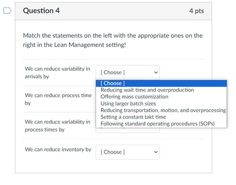 Solved Match The Statements On The Left With The Appropriate Chegg