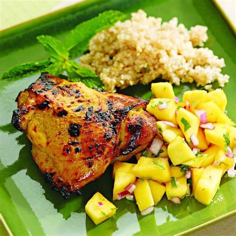 Curried Chicken With Mango Salad Recipe Eatingwell