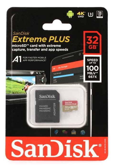 Sandisk Extreme Plus Microsdhc Card 32gb Class 10 U3 Uhs I Sweetwater