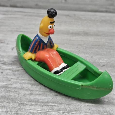 Vintage Sesame Street Elmo Bert In A Rowboat Bathtub Toy Lot 4698749582