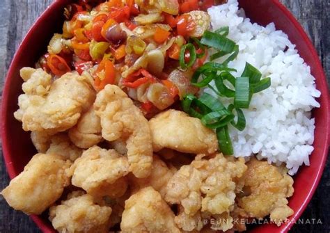 Resep Rice Bowl Chicken Popcorn With Sambal Matah Oleh Eunike Lala