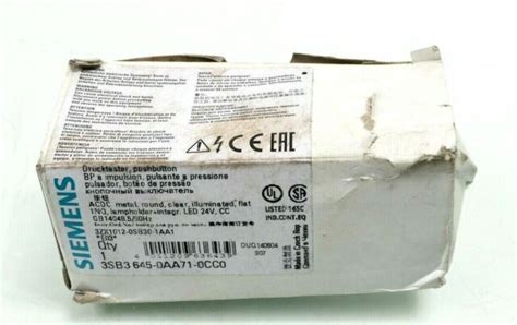 3SB3645-0AA71-0CC0 Siemens 22MM METALL RUND KOMPLETTE for sale online ...