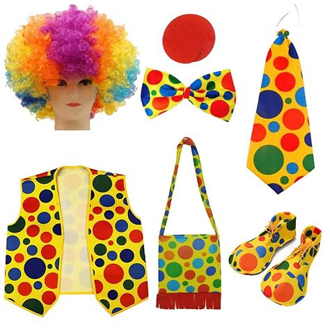 Clown Kost M Set Per Cke Hut Nase Fliege Zubeh R F R Kinder Erwachsene