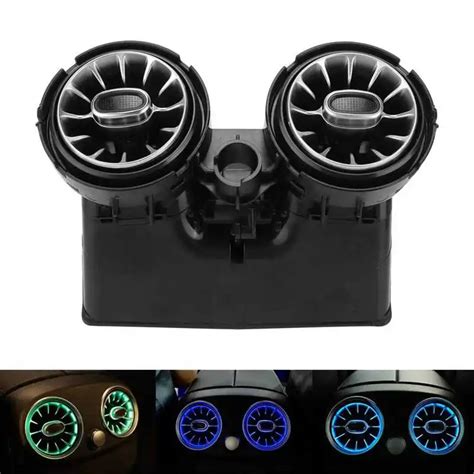 64 Color Car Rear Led Turbine Turbo Air Vent Ambient Light Kit Fit For