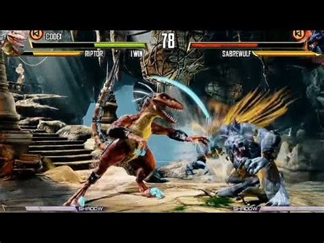 Killer Instinct Riptor Vs SabreWulf YouTube